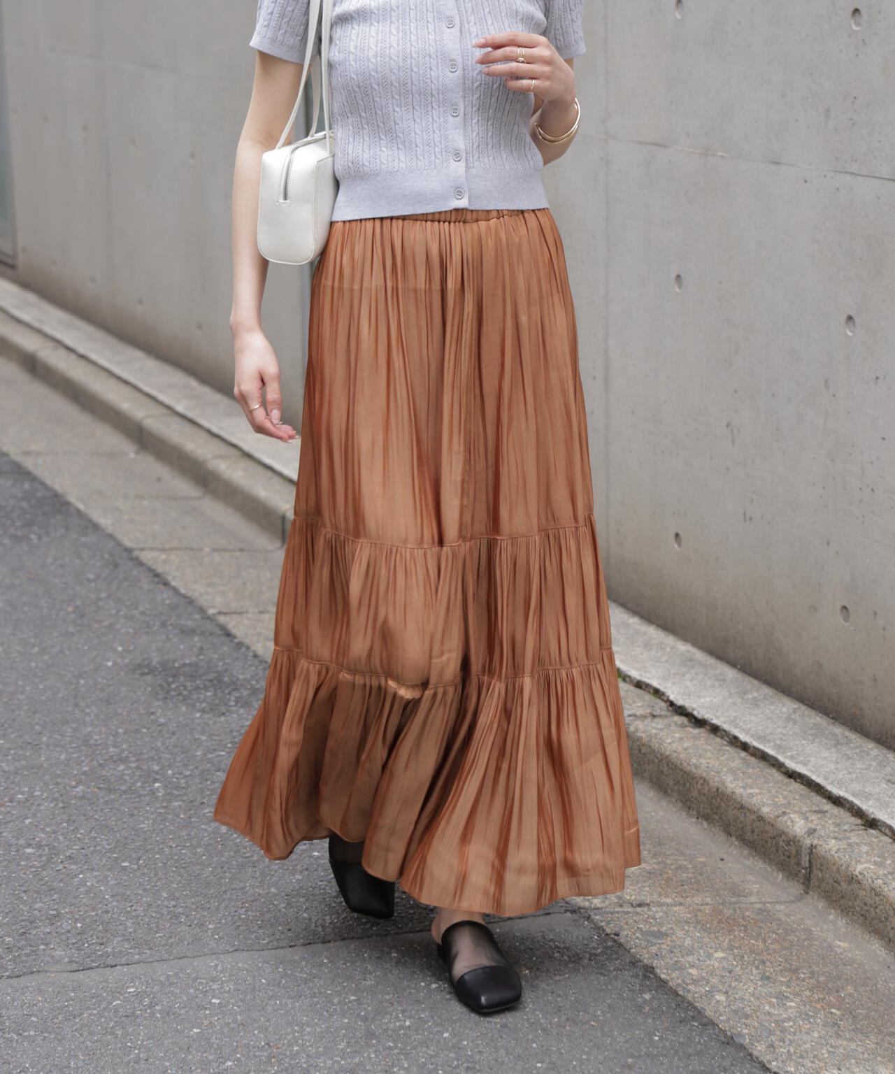 シャイニーティアードスカート | FREE'S MART（フリーズマート