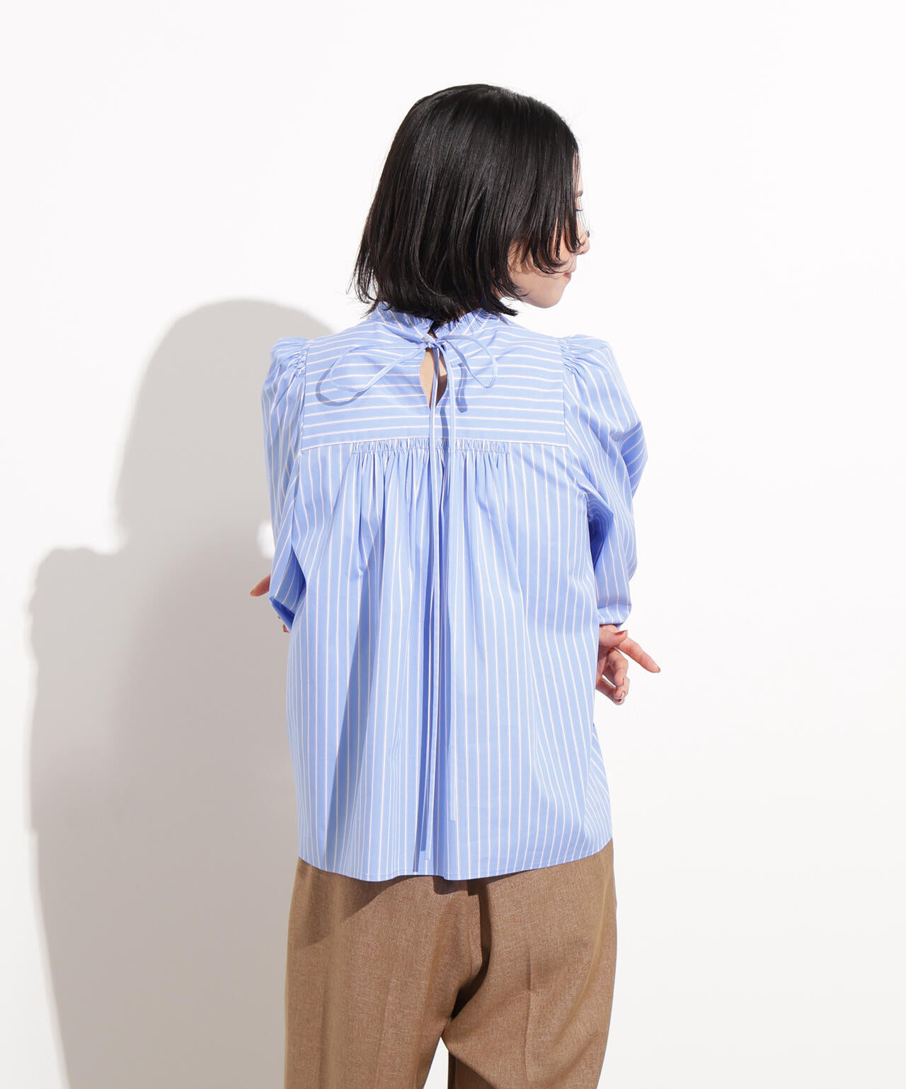 バックリボンストライプブラウス | N. Natural Beauty Basic*（エヌ