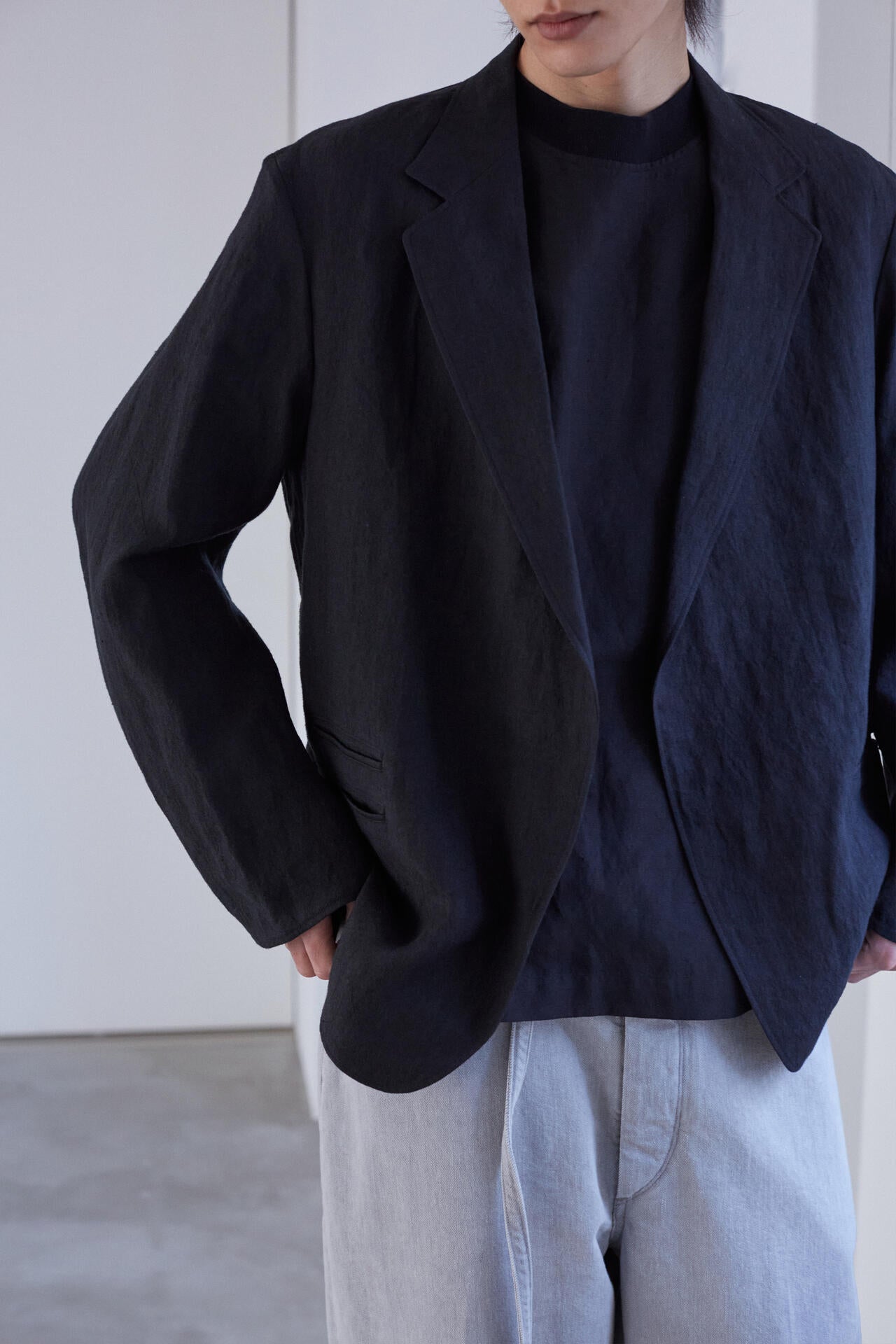別注] blurhms / RAMIE LINEN CARDIGAN JACKET | THE LIBRARY（ザ