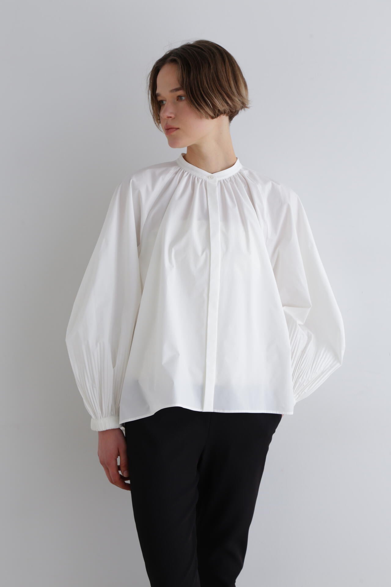 SOLOTEXブロードノーカラーシャツ | LE PHIL（ル フィル） ｜【公式