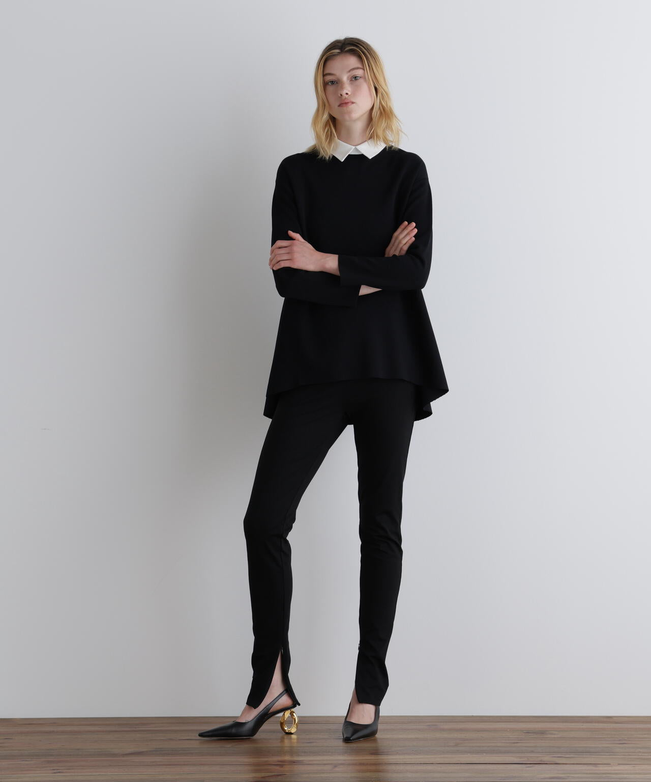 襟付きフレアニット | LE PHIL（ル フィル） ｜【公式】通販mix.tokyo