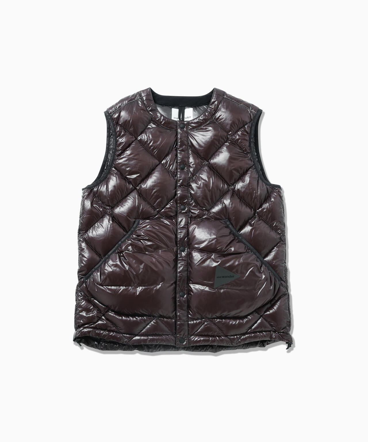 diamond stitch down vest 2 | and wander（アンドワンダー） ｜【公式