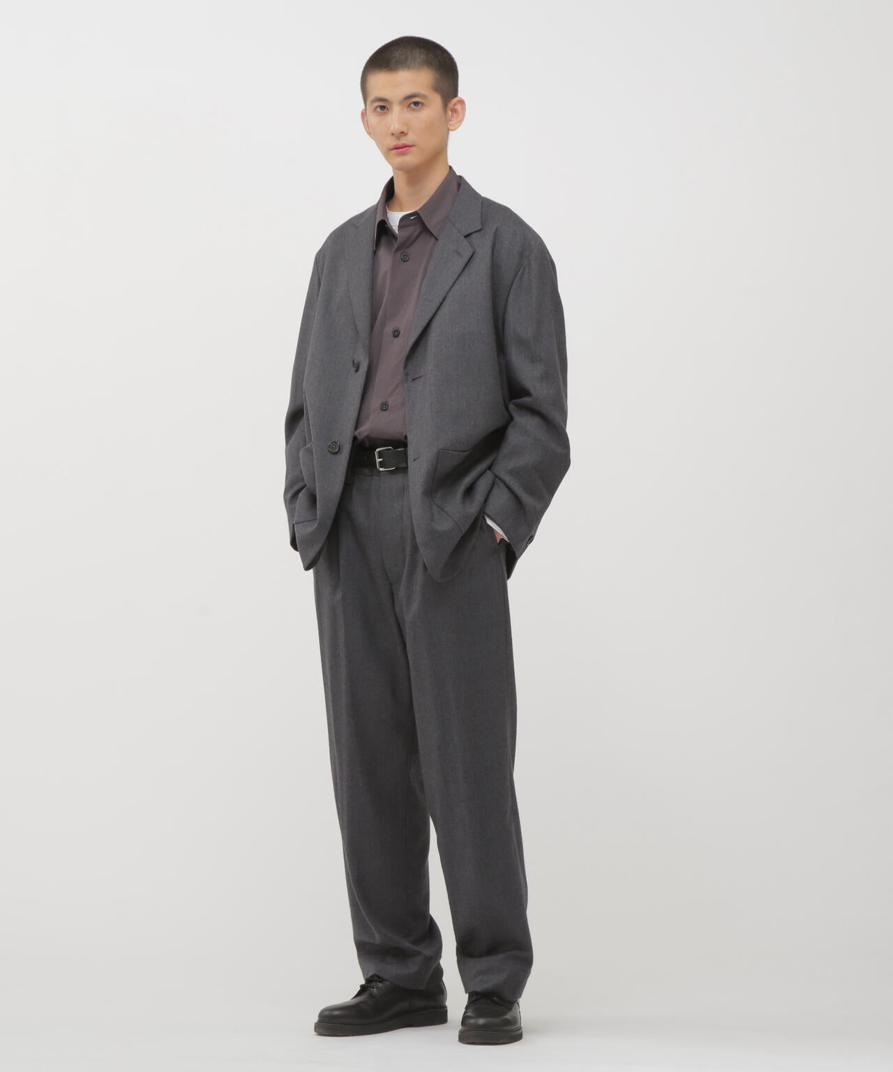 MILLED FINE WOOL TWILL TROUSERS | MARGARET HOWELL（マーガレット