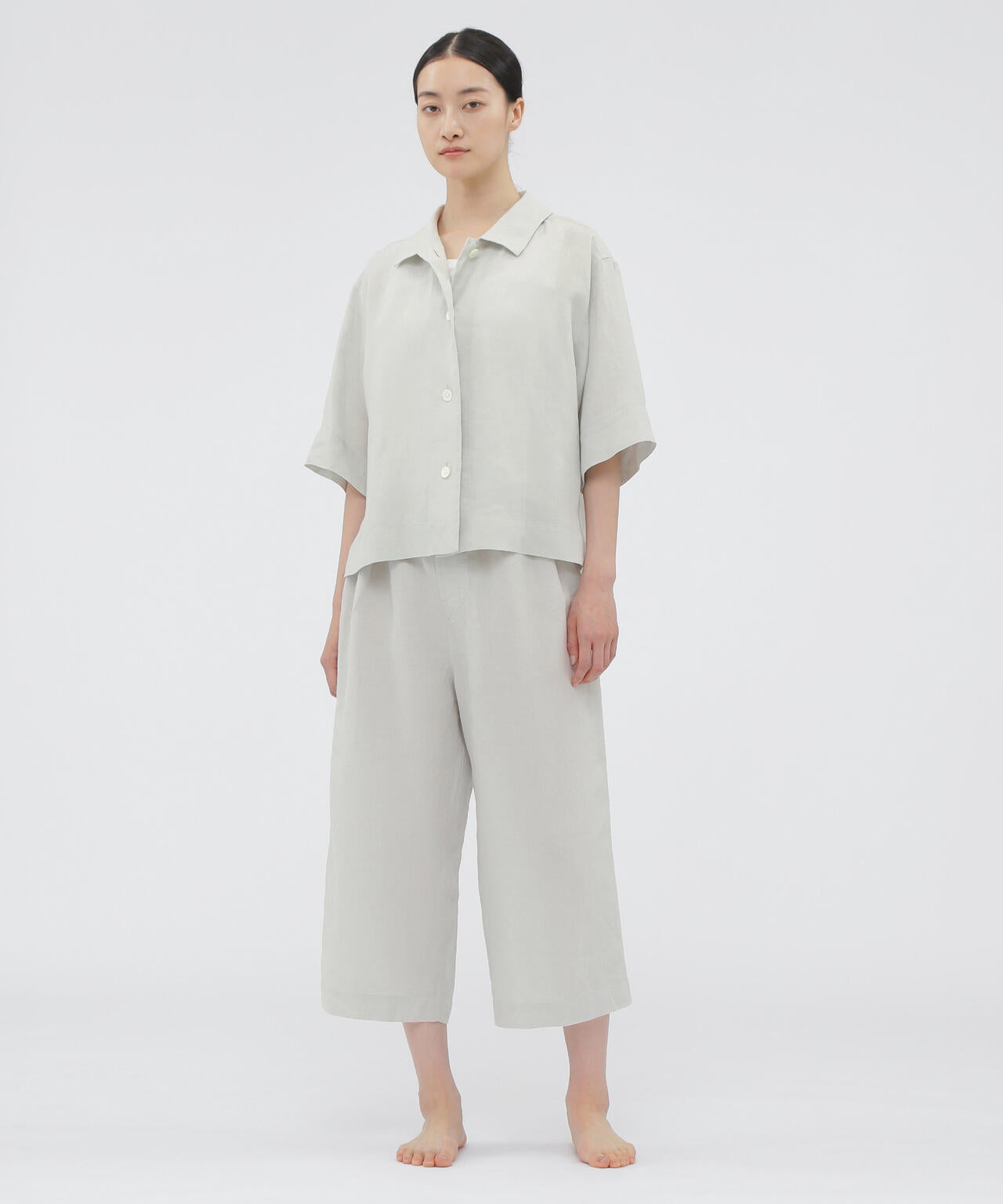 PLAIN LINEN PJ SHIRT | MARGARET HOWELL（マーガレット・ハウエル