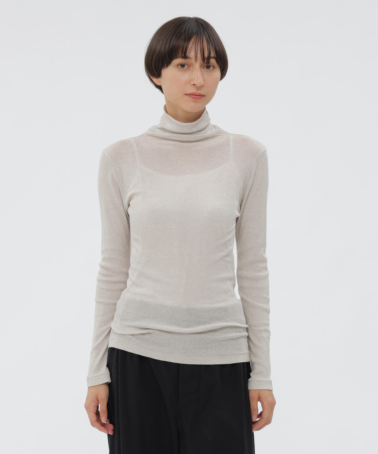 COTTON SILK RIB TOP | MARGARET HOWELL（マーガレット・ハウエル