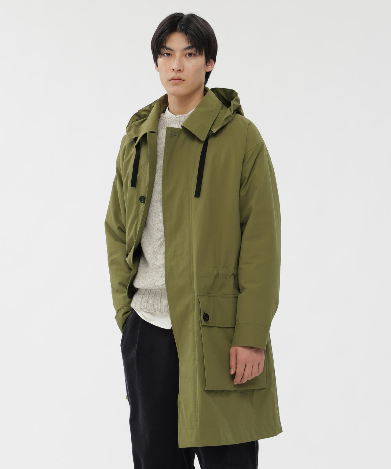 BRUSHED COTTON CANVAS COAT | MARGARET HOWELL（マーガレット