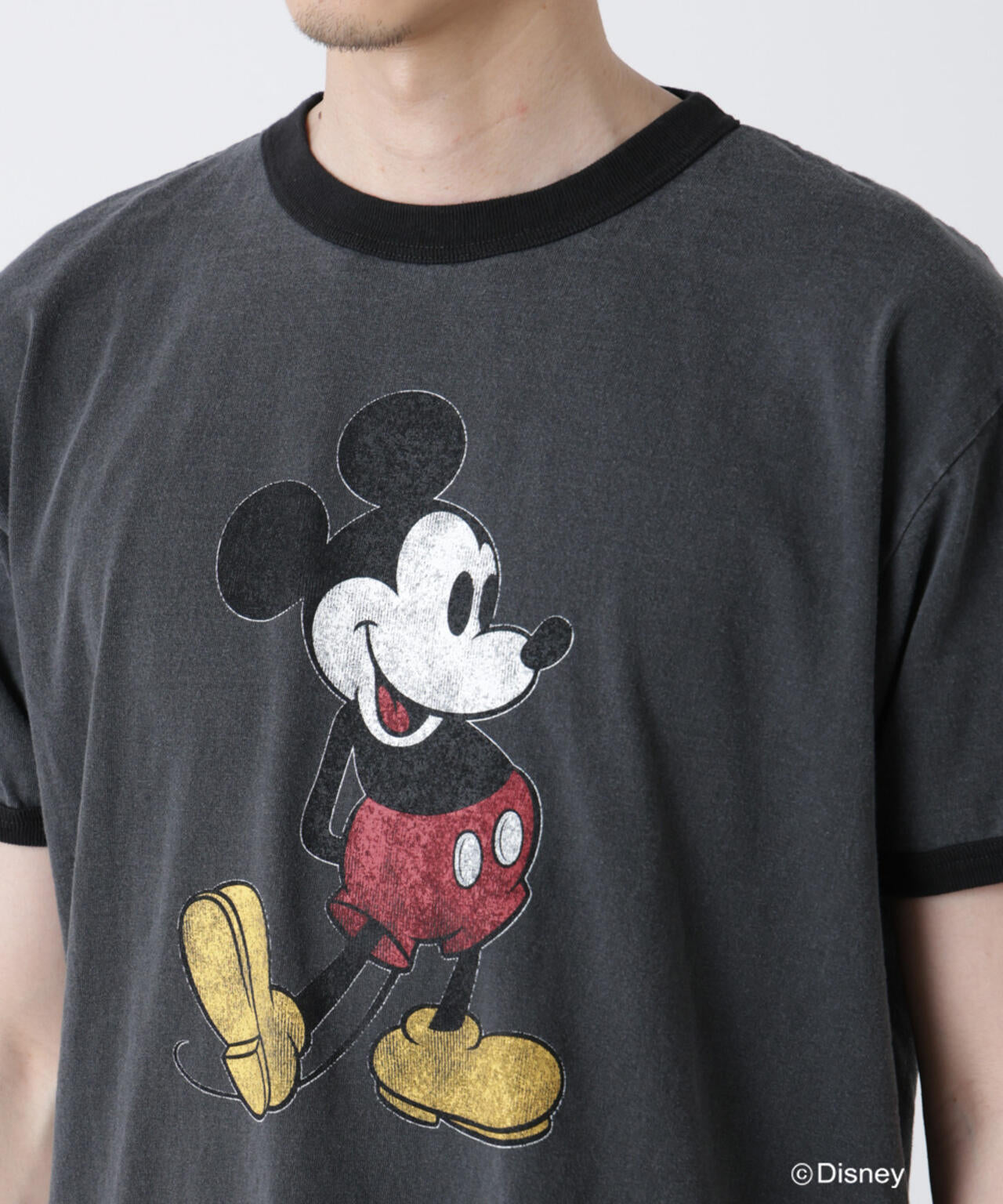 NJ/CLUB」ミッキーマウス / フェードリンガーTシャツ半袖 | NANO