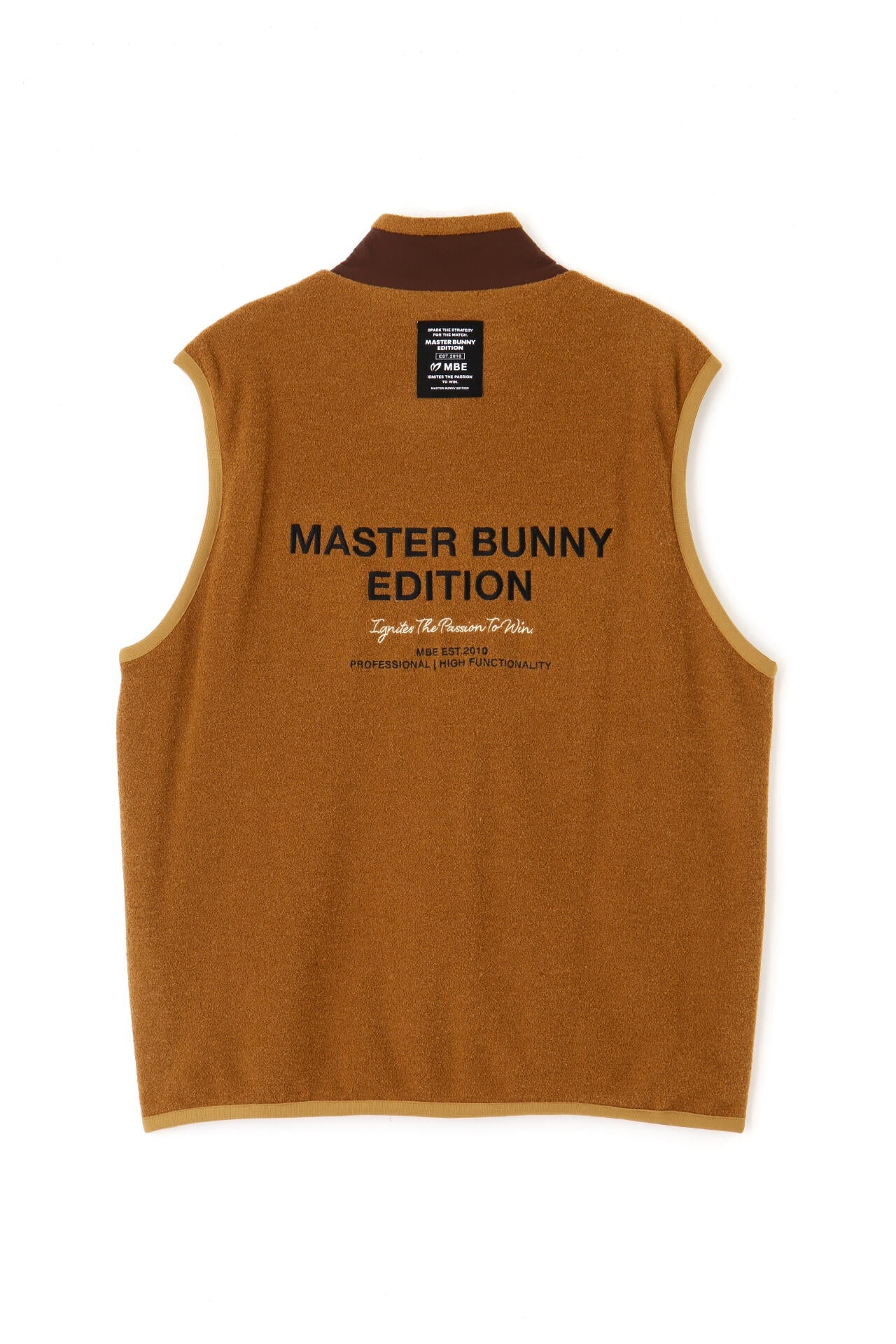 マスターバニーエディション ふわもこボア ベスト テディベアブラウン