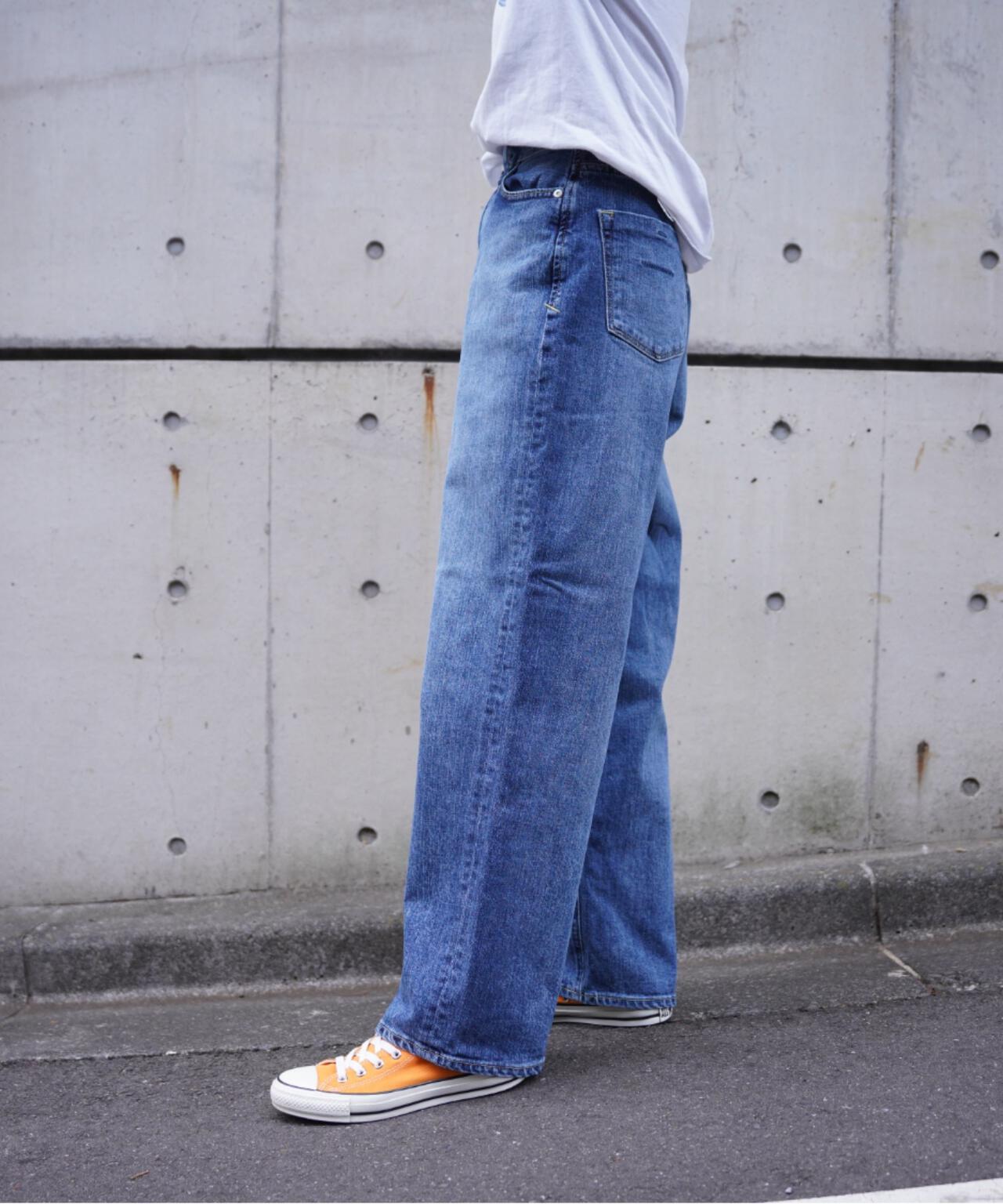 YANUK(ヤヌーク) ルーズストレート/JOAN/サッズユーズドブルー/SUB | B