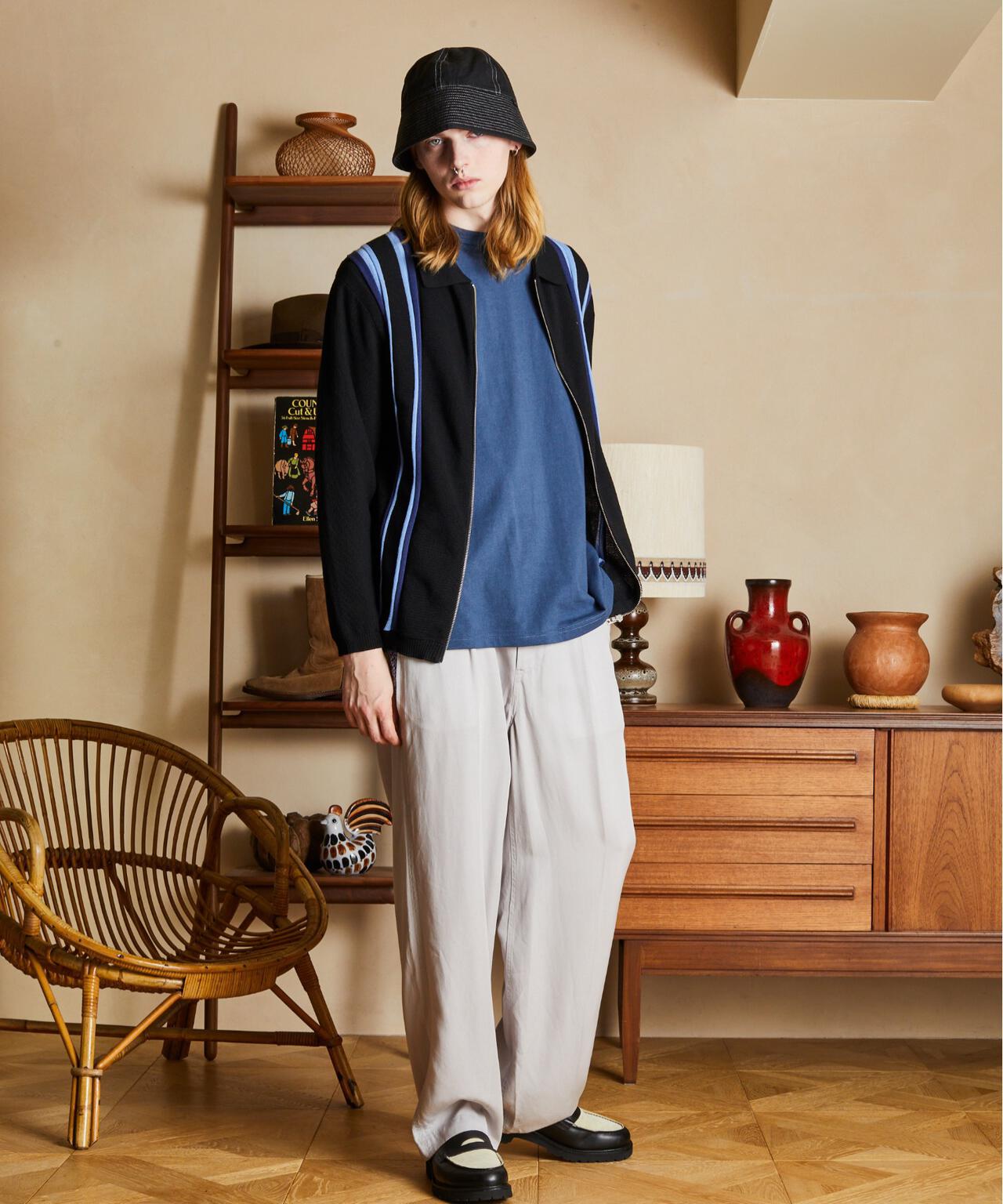 LS ZIP KNIT CARDIGAN/LS ジップ ニットカーディガン | Schott