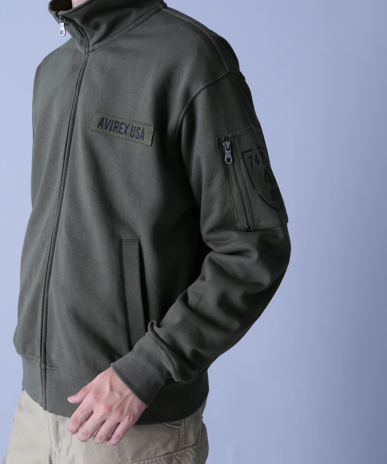 FATIGUE STAND ZIPUP SWEAT / ファティーグ ジップアップ スウェット