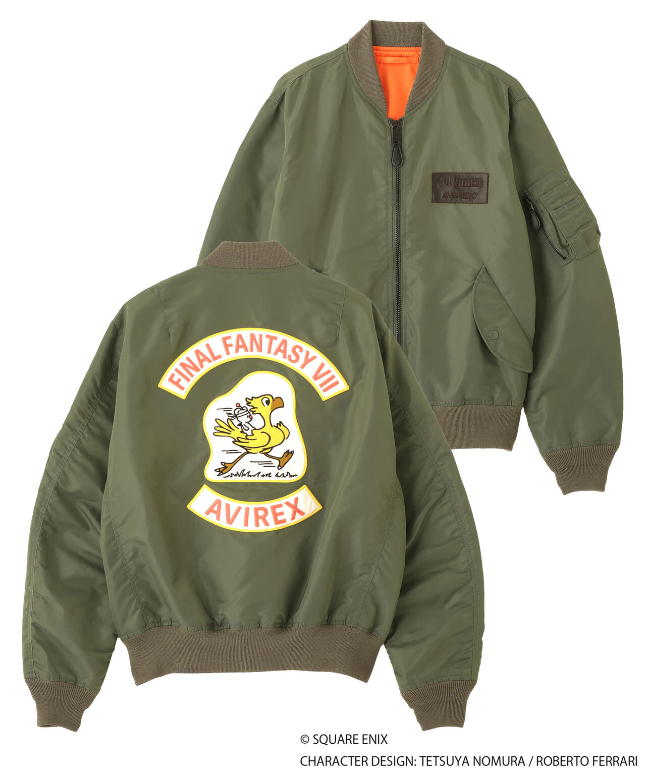 AVIREX × FINAL FANTASY VII REMAKE》MA-1 CHOCOBO | AVIREX