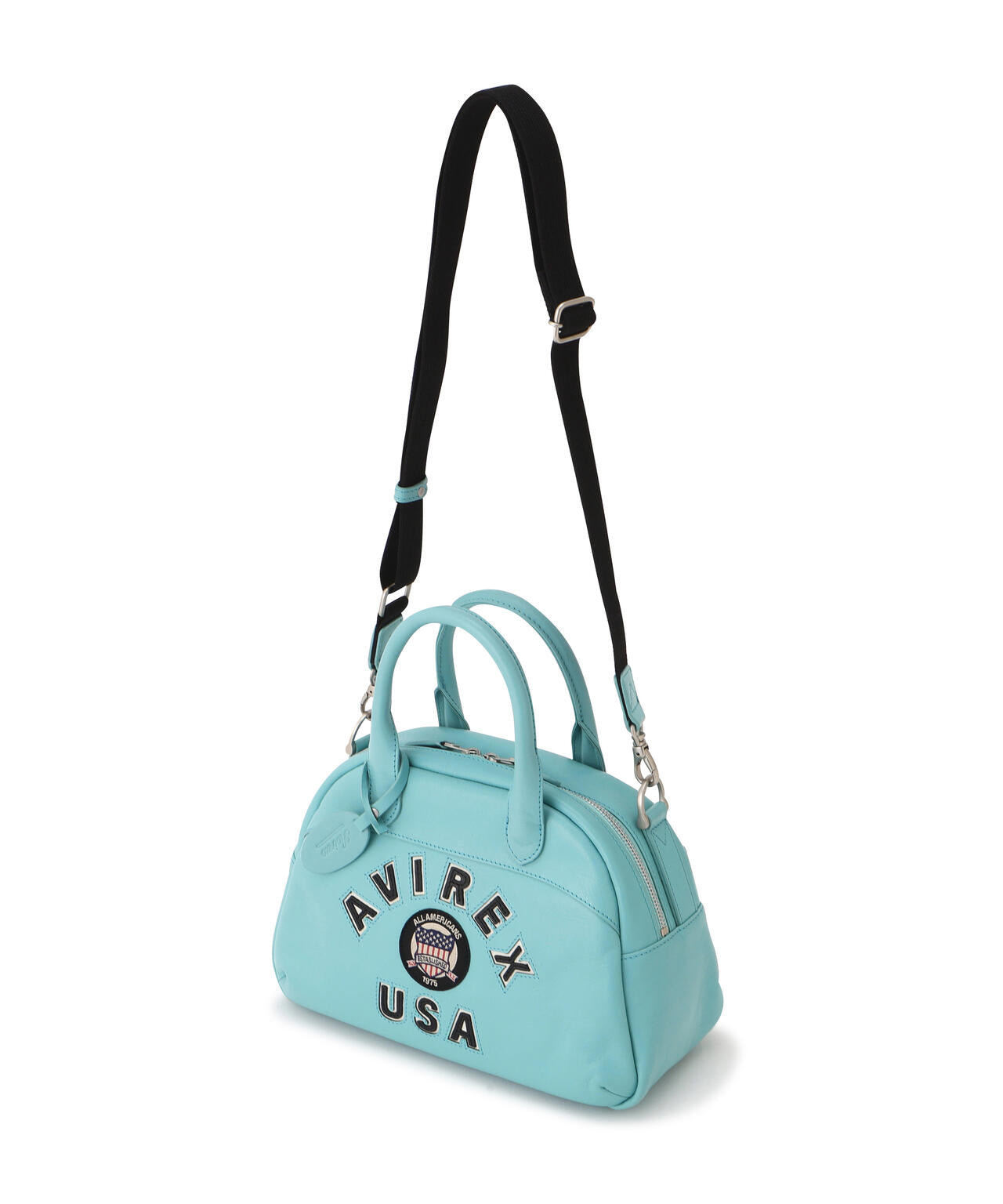 直営店限定》VARSITY LEATHER MINI-BOSTON BAG/ バーシティー レザー