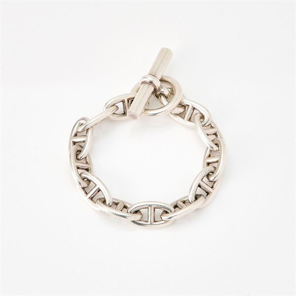 HERMES シェーヌダンクル ブレスレット GM/12コマ シルバー 925