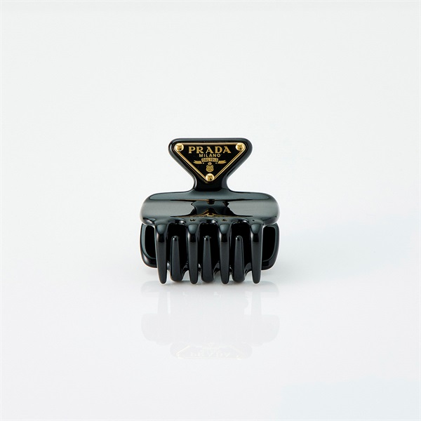 PRADA ヘアクリップ ブラック ゴールド メタル | MixTHINKS（ミックス