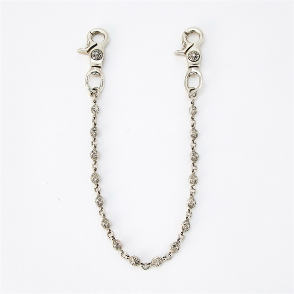 CHROME HEARTS クロスボール ウォレットチェーン 2クリップ ショート