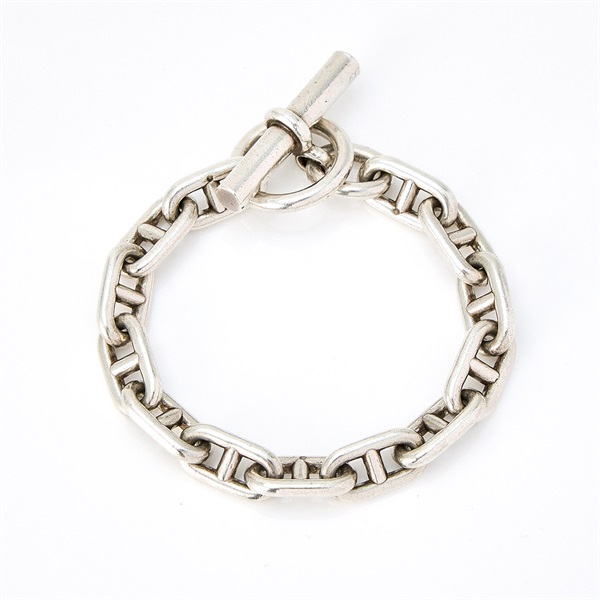 HERMES シェーヌダンクル ブレスレット GM/13コマ シルバー 925