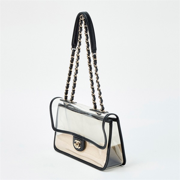 CHANEL ココマーク 2018年頃 ショルダーバッグ クリア ブラック