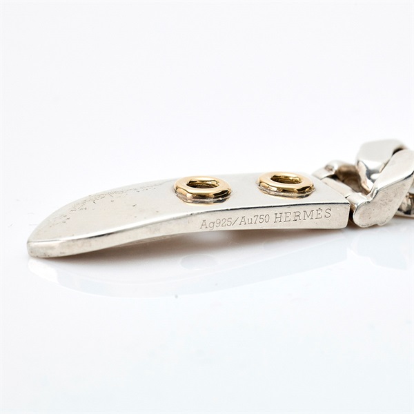 HERMES ブックルセリエ ブレスレット GM シルバー ゴールド 925 750