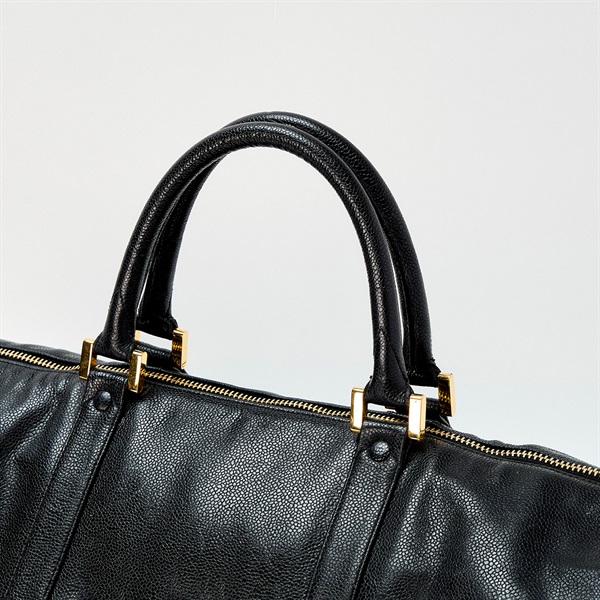 CHANEL ココマーク 1995年頃 ボストンバッグ ブラック ゴールド