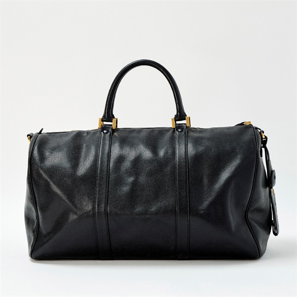 CHANEL ココマーク 1995年頃 ボストンバッグ ブラック ゴールド