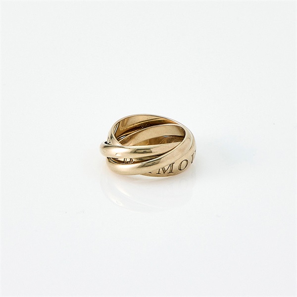 Cartier トリニティ リング 52 シルバー 750WG 1998年クリスマス限定