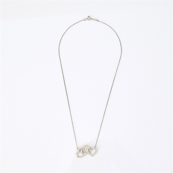 TIFFANY & Co. トリプル ハート ネックレス シルバー 925