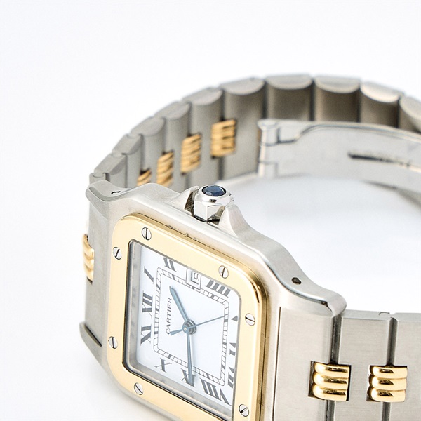 Cartier サントス ガルベ 2961 自動巻き 腕時計 LM ホワイト文字盤