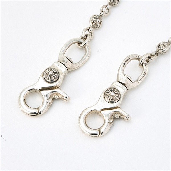 CHROME HEARTS クロスボール ウォレットチェーン 2クリップ ショート