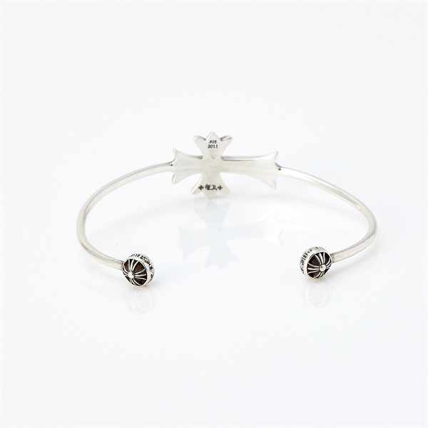 CHROME HEARTS スキニータイニーCHクロス バングル シルバー 925