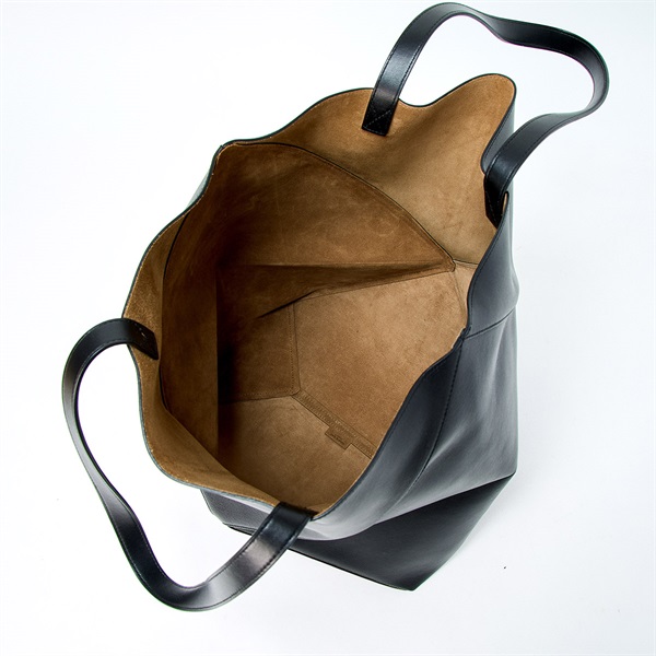 LOEWE パズル フォルド XL トートバッグ ブラック シャイニーカーフ