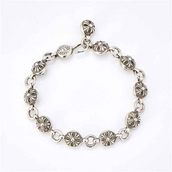 CHROME HEARTS CHクロスボール ブレスレット #2 シルバー 925