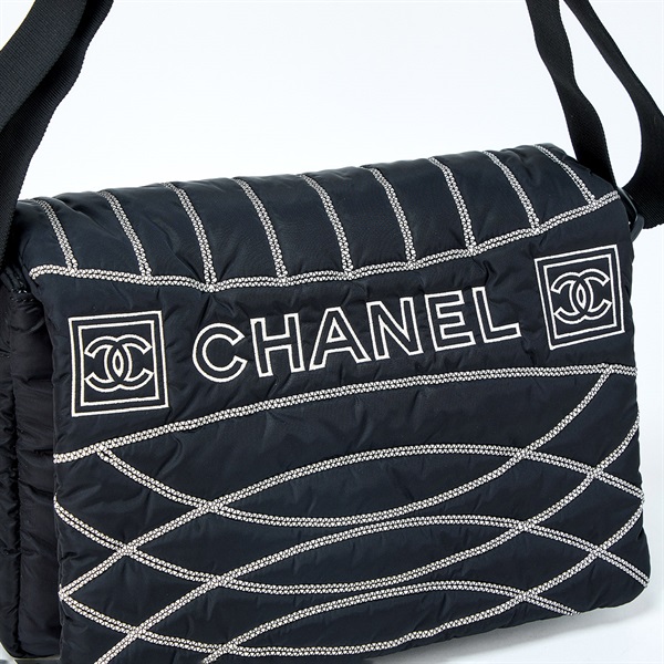 CHANEL ココマーク スポーツライン ショルダーバッグ ブラック