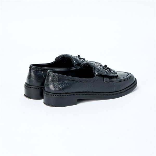 CHANEL ココマーク ローファー 39 1/2 C G45474 ブラック レザー