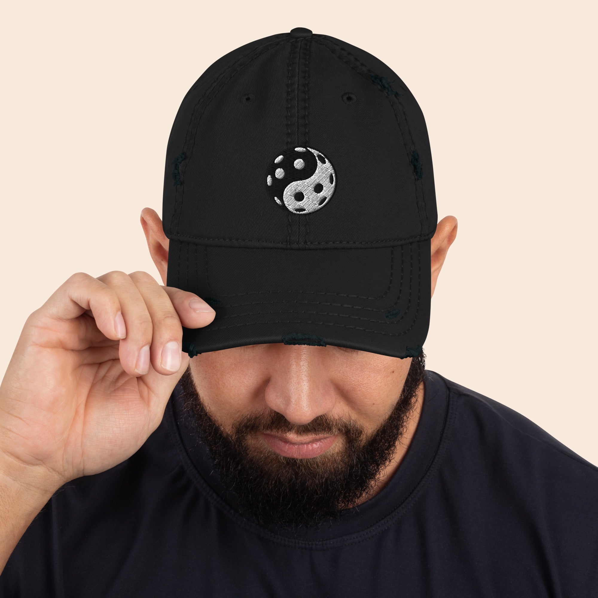 Yin-Yang Distressed Cap – Montresto