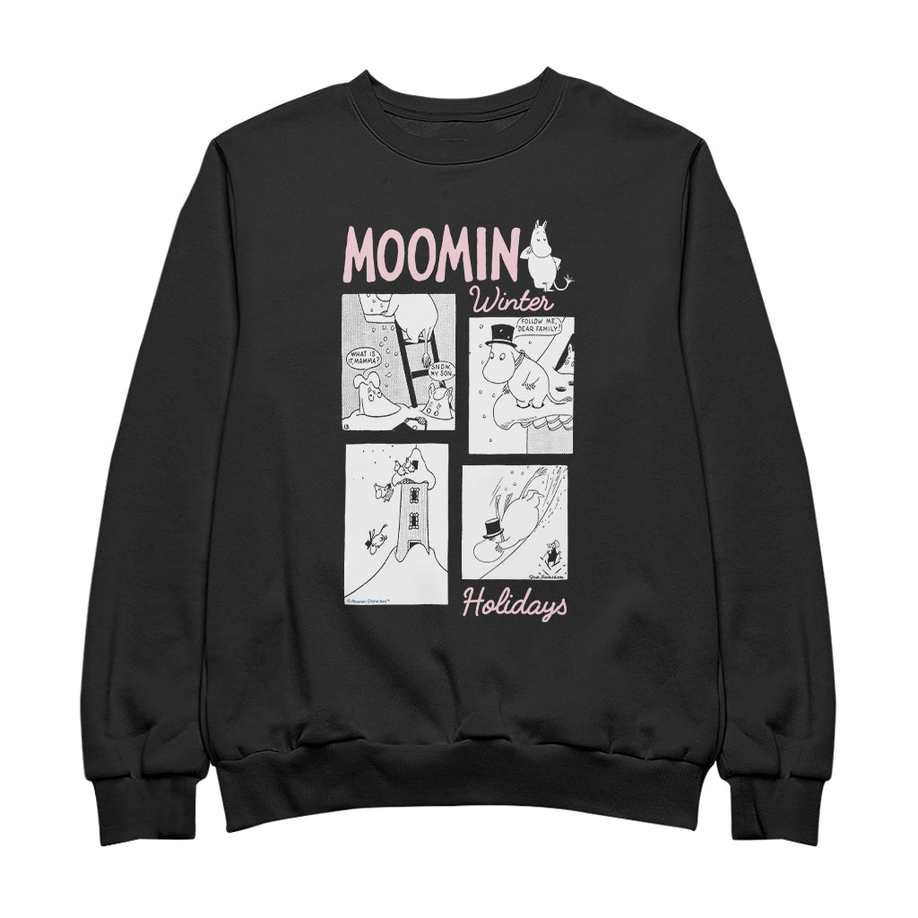 Moomins Snow Slide Moomin Winter Holidays Adult Sweatshirt
