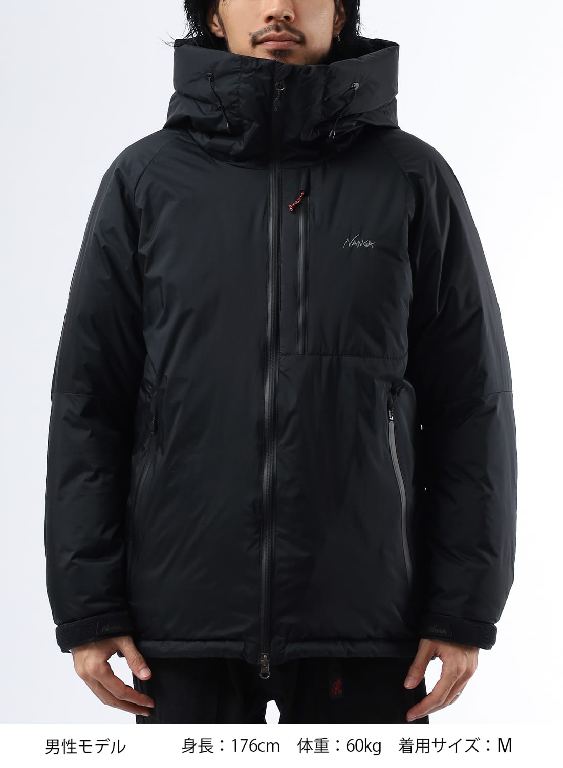 美品 ナンガ オーロラ ダウンジャケット ブラック Lサイズ 【公式通販】