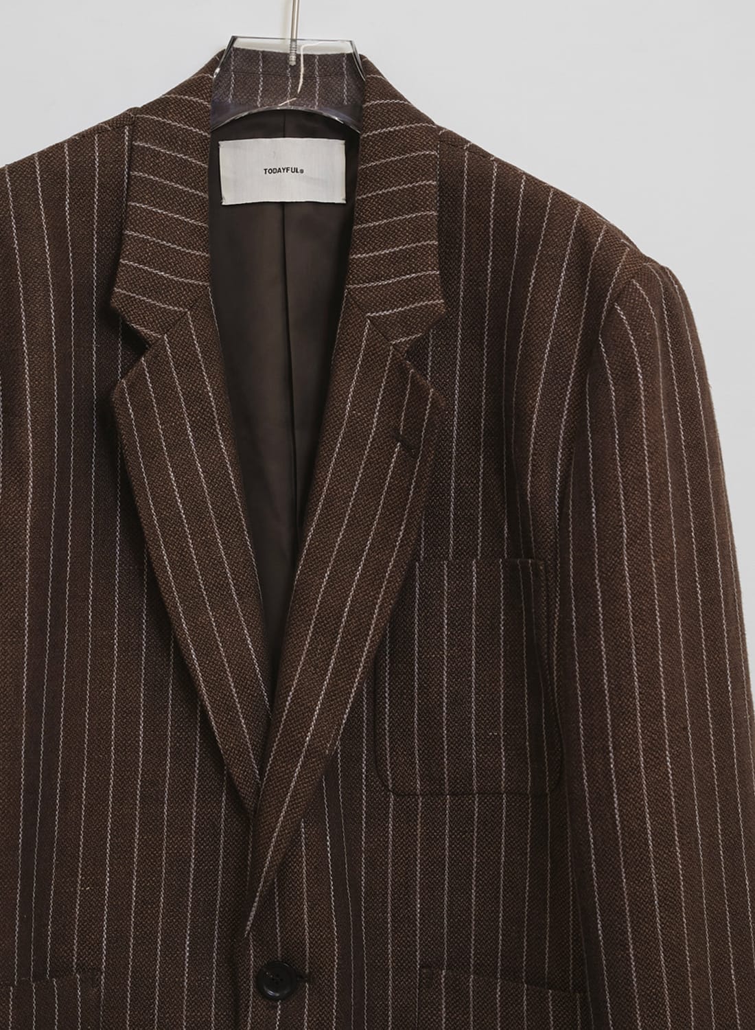 BOYFRIEND STRIPE LINEN JACKET|【26SS先行予約】ボーイフレンドリネン