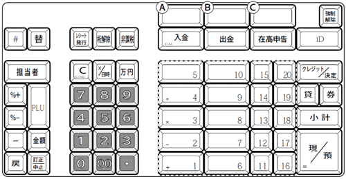 カシオ電子レジスター TE-3500-20M