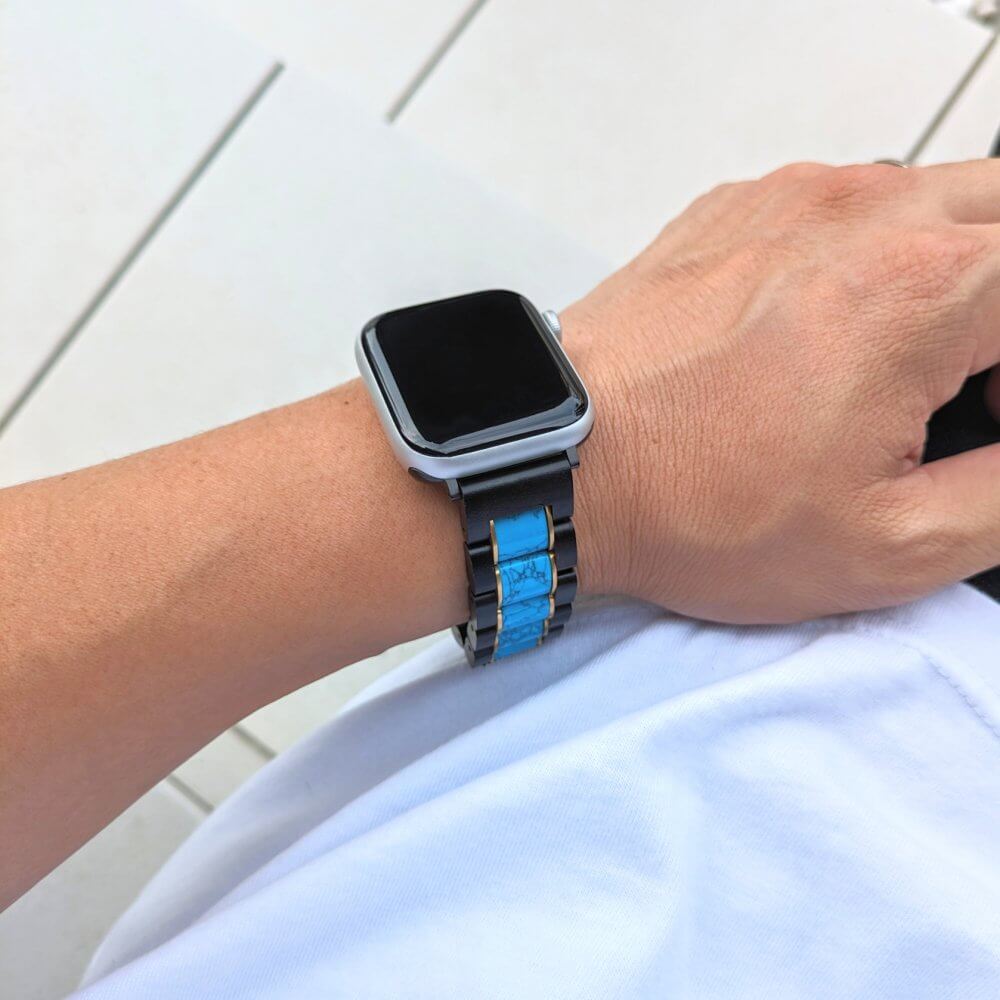 公式】ターコイズとサンダルウッドのアップルウォッチバンド Apple
