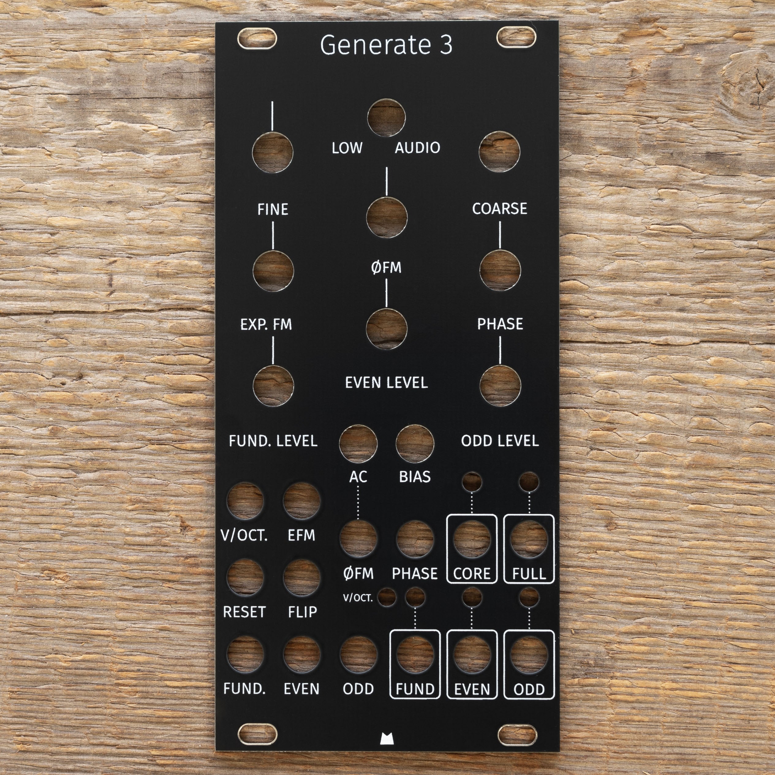 Generate 3 black panel – Mörk Modules