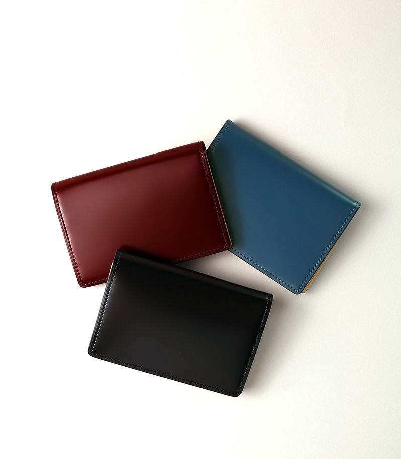 ササマチ名刺入れ｜コードバン＆ベジタブルタンニンレザー |革製品