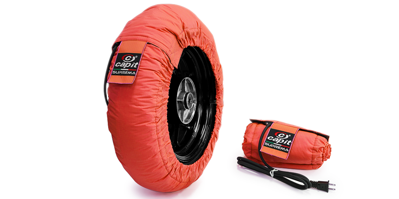CAPIT イタリア製 タイヤウォーマー SUPREMA M/XL 前後セット CAPIT