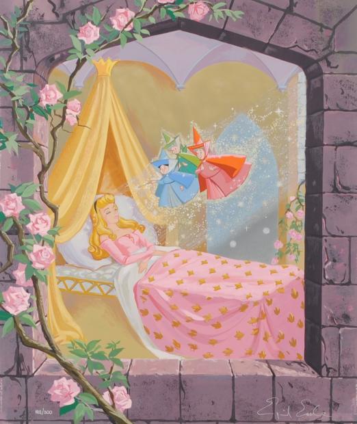 アイベン・ロールがシルクスクリーンの版画で制作したディズニーの絵