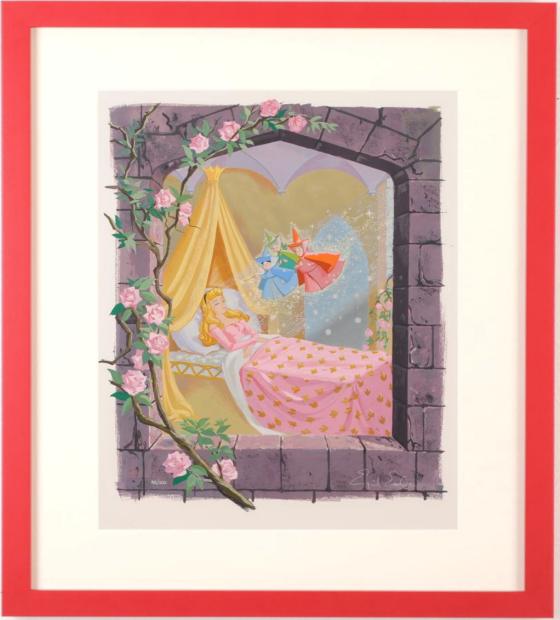 アイベン・ロール 夜明け シルクスクリーン ディズニー映画 美術