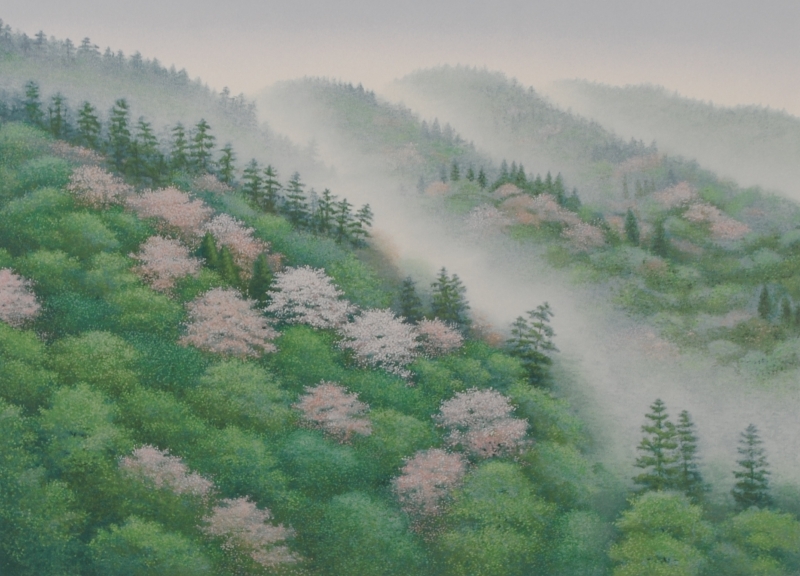 インテリアの絵画をシルクスクリーンの版画で制作した酒井英利の