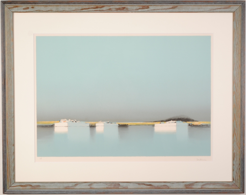 海の絵画をリトグラフの版画で制作したピエール・ドートルローの海の絵