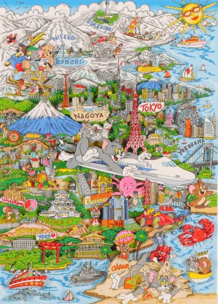 ポップアートの絵をシルクスクリーンの版画で制作したチャールズ