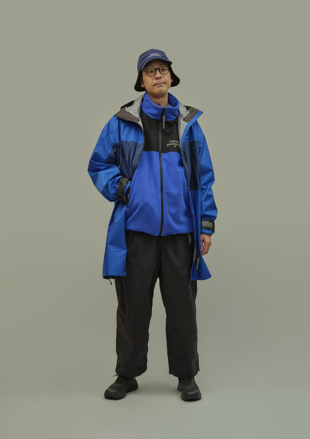 希少缶バッジ付き名作 マウンテンリサーチ ジェントルマンハット 黒 L