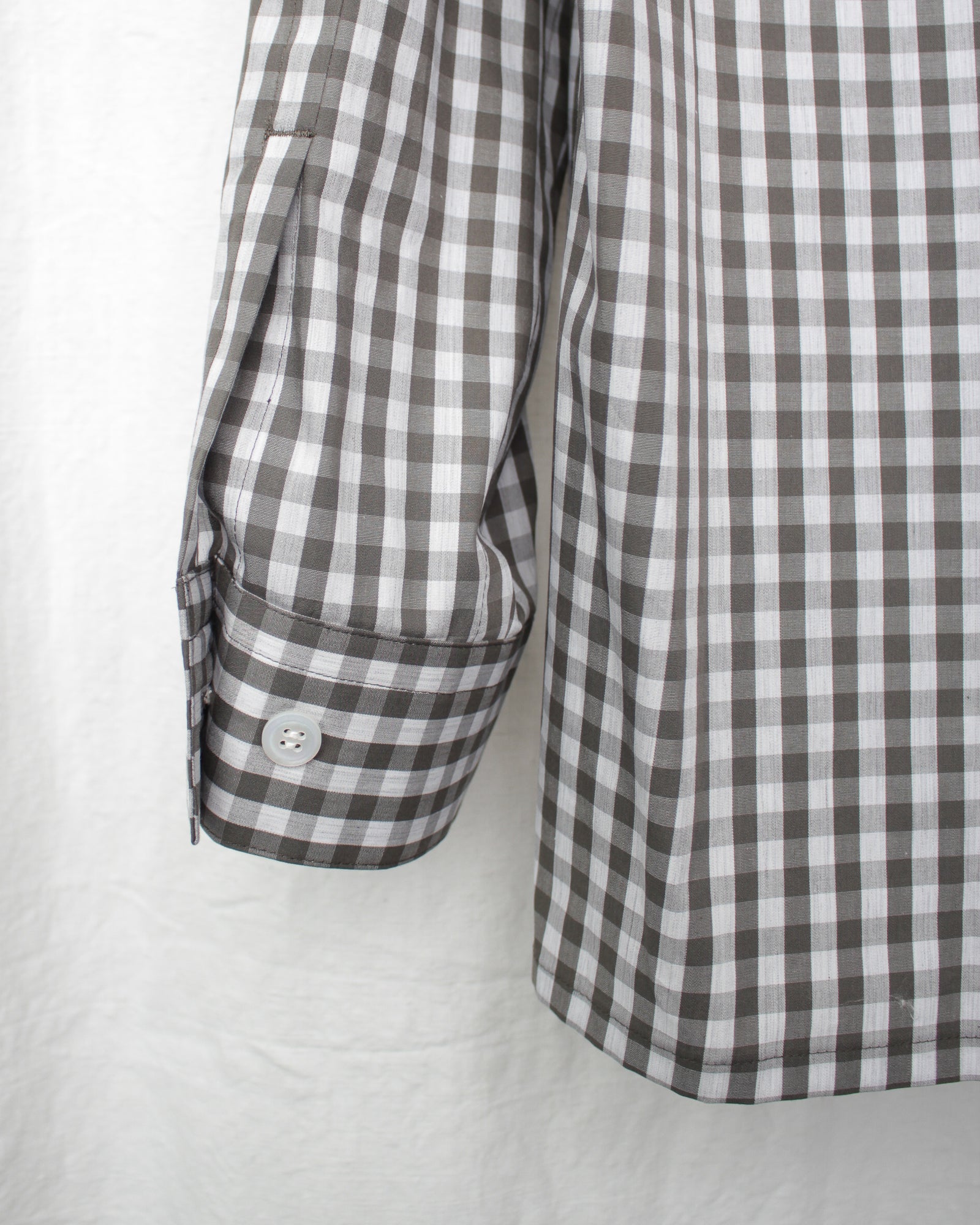 ENSOU. エンソウ 通販 GINGHAM CHILDISH SHIRT (E12S002) Grey – Mukta